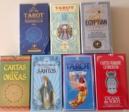 Cartas Tarot Marsella Rider Egipcio Orixas Angeles Lenormand Mercado Libre