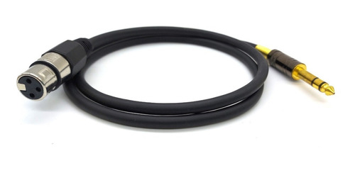 Cabo De Áudio Balanceado Cannon Xlr Fêmea X P10 Stereo 1m