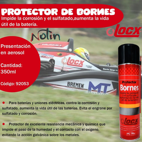 Spray Grasa Protector De Bornes De Batería Locx - Nolin