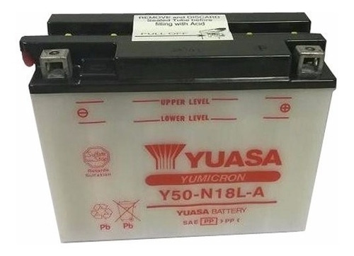 Bateria Yuasa Y50-n18l-a Sin Acido / Envio Gratis Fas Motos