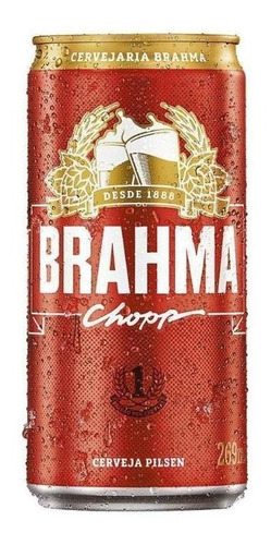 Cerveja Brahma Chopp Pilsner lata 269ml