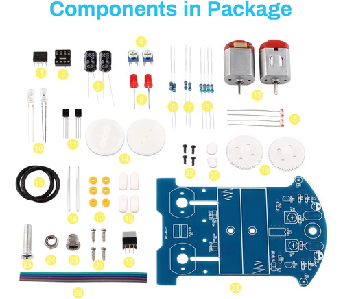 Kit Robot Seguidor De Línea Arduino Compatible 2wd Pilas