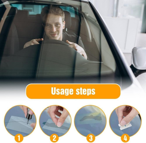 4 Pcs Reparación De Vidrio De Grietas Accesorios Para Auto.
