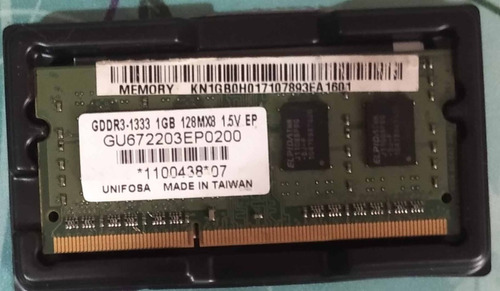 Memoria Lapto 1gb  Ddr3-1333mhz