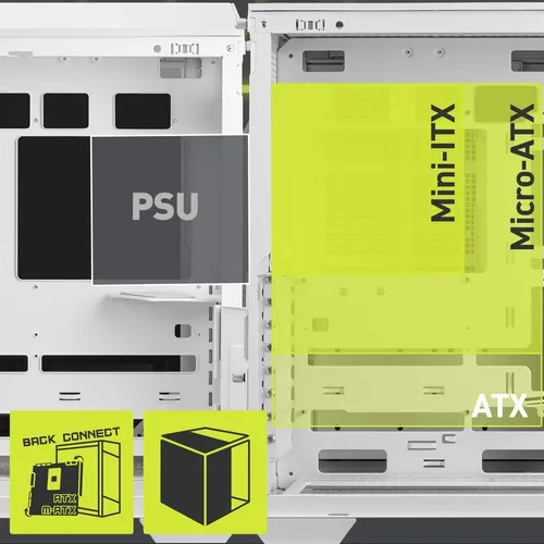 Funda Para Pc Para Videojuegos Msi Mag Pano 100l Pz Blanca C