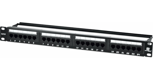 Patch Panel De 24 Puertos Rj45 Categoría 6 3bumen