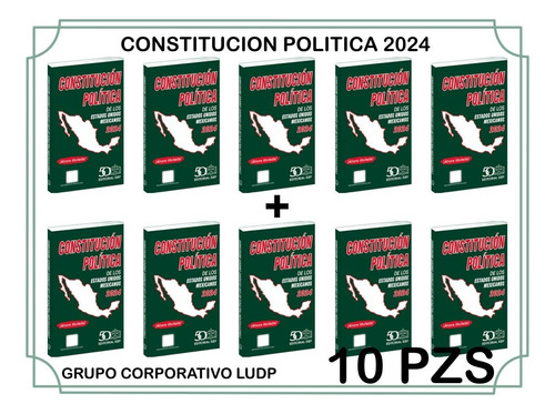 Constitucion Politica De Losestados Unidos Mexicanos Pq 10pz