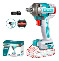Comprar Llave Impacto Dado Cuadrado 1\u002F2 20v 400nm + Adaptador Total Color Turquesa Frecuencia 50 Hz \u002F 60 Hz