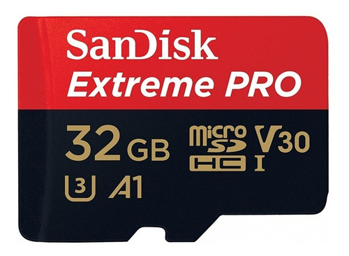 Sandisk Extreme Pro Microsdxc 32gb Clase 10 V30 A1 100mb/s