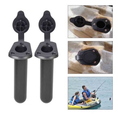 2pcs Plástico Montar Pesca Barco Barra Soporte Especial Pesc