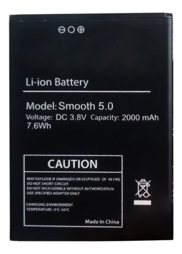 Bateria Pila Smooth  5.0 2000mah