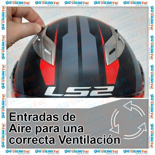 Imagen 4 de 9 de Casco Moto Rebatible Ls2 Doble Visor 370 Stripe Mate Black C/ Gráficas