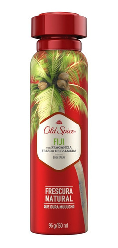 Old Spice Frescura Natural Fiji Fragancia Palmeras Pack X6
