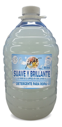Detergente Liquido Suave Y Brillante Bebe 5 Litros Plim33t5