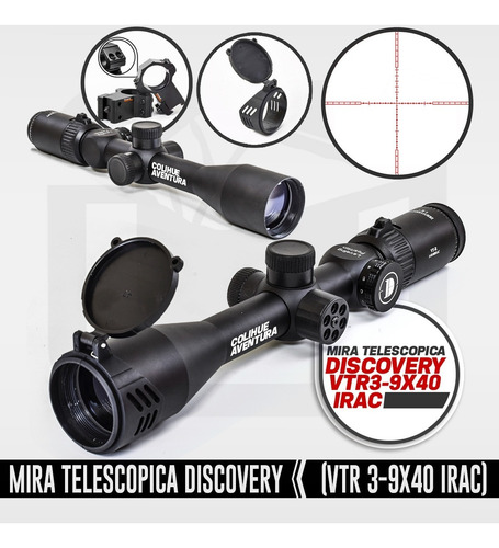 Imagen 7 de 7 de Mira Telescopica Discovery Vtr 3-9x40 Irac - Iluminada