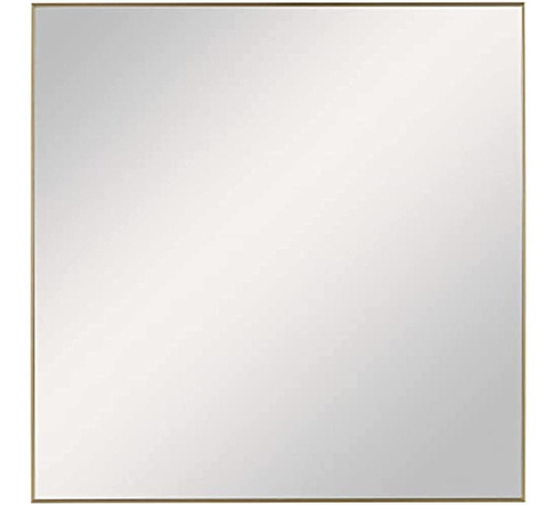 Uttermost Alexo Brushed Gold 28  Square Wall Mirror