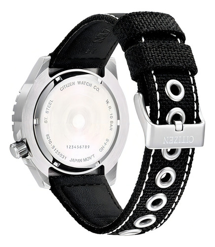 Reloj Citizen Automatic Nj219816x Hombre Color de la malla Negro Color del bisel Verde Color del fondo Verde