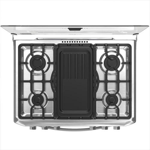 Cocina De Piso A Gas 76cm Inox Mabe Cmp7628fx0 Inox
