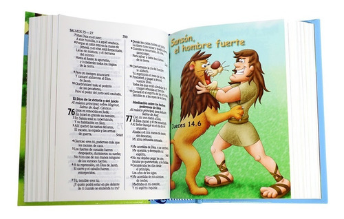 Imagen 5 de 5 de Biblia Amigos Por Siempre Rvr1960 Tapa Dura Azul (niños)