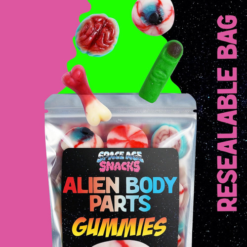 Partes Del Cuerpo De Gomitas Alienígenas 10 Onzas De Cereb