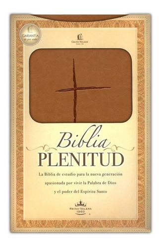 Biblia De Estudio Plenitud Rvr60 Manual Imit. Piel Terracota