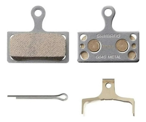1 par de pastillas de freno de disco metálicas Shimano G04ti-MX