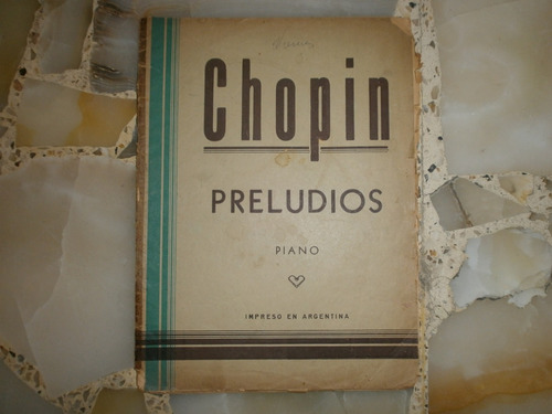 Partituras Chopin Preludios Piano Impreso Argentina Clasica