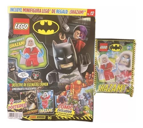 Revista Batman Lego - Incluye Figura De Shazam + Poster