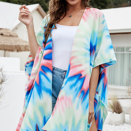 Traje De Baño De Playa Tipo Kimono V Para Mujer, Con Cobertu