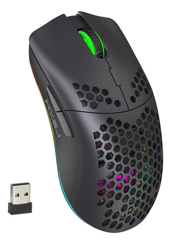 Ratón Inalámbrico Para Juegos Hxsj T66 Rgb 2.4g Con Iluminac
