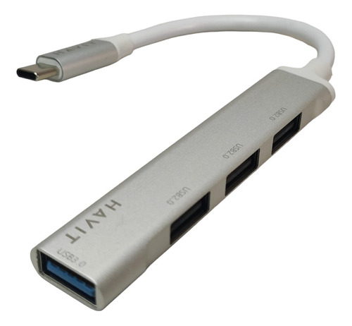 Hub Adaptador Otg Tipo C Usb 4en1 Multipuerto Estación Carga