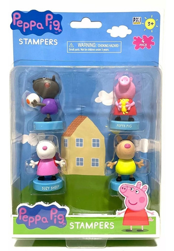 Peppa Pig Timbres 4 Unidades Inexperta