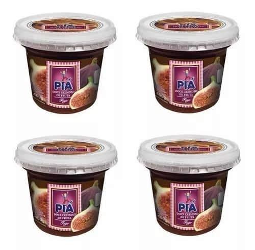 Geléia Piá Pote Chimia Doce Schimier Tipo Colonial 5x400 Gr