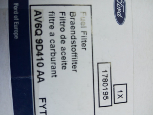 Filtro De Gasoil Original Ford Ecosport Kinetic 1.5 Tdci