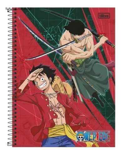 Caderno Capa Dura Univ. One Piece 10mat. 160fls Tilibra