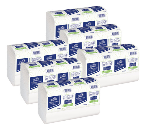 Papel Toalla Interfoliada Hoja Doble Tork 6 Paq X 150 Hojas