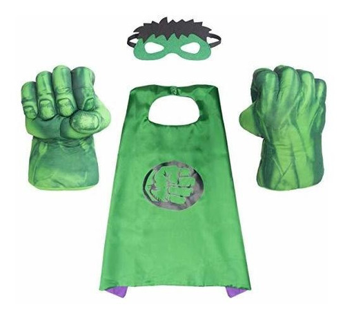 Hulk Hands Capa Y Guantes De Superhéroe Increíbles Pu...