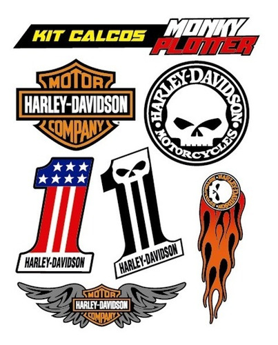 Calcos Harley-davidson Vinilo Sticker Harley Davidson