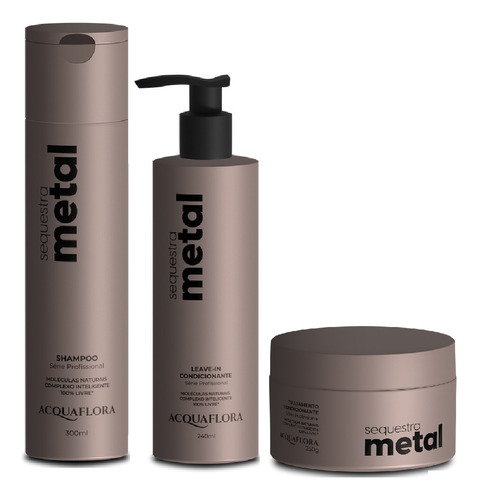 Acquaflora Sequestra Metal Kit Sh+leave-in+máscara