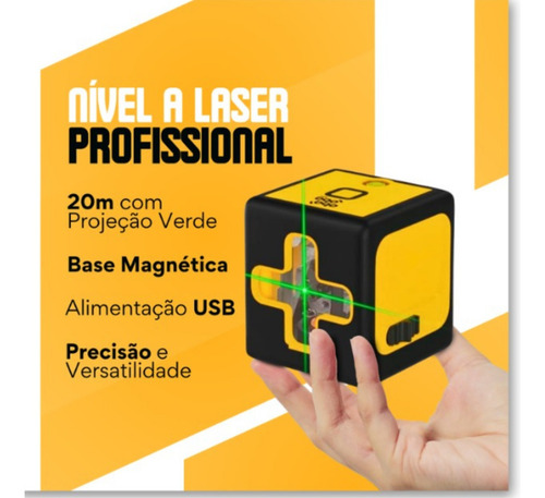 Mini Nível A Laser Verde 20m Autonivelante Profissional 2 L
