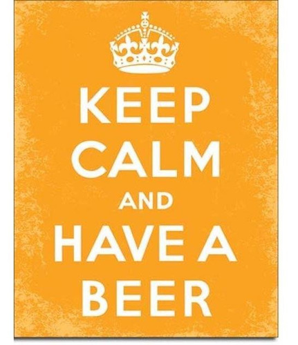 Anuncio Poster Lamina Cartel Keep Calm Ten Una Cerveza