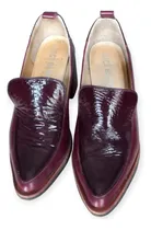 Comprar Zapatos De Cuero Y Charol De Dama, Taco Alto, Tipo Mocasín. 