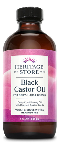 Heritage Black Castor Oil Aceite De Ricino 237ml