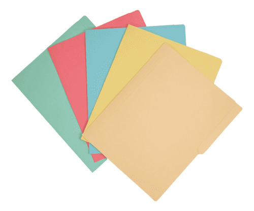 100 Folder Apsa Tamaño Carta Colores Pastel