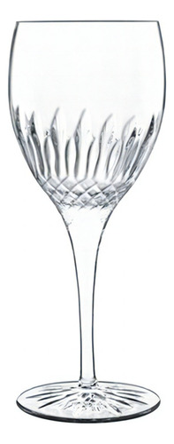Copa Vino Blanco Diamante Cristalino 380 Ml Luigi Bormioli Color Transparente