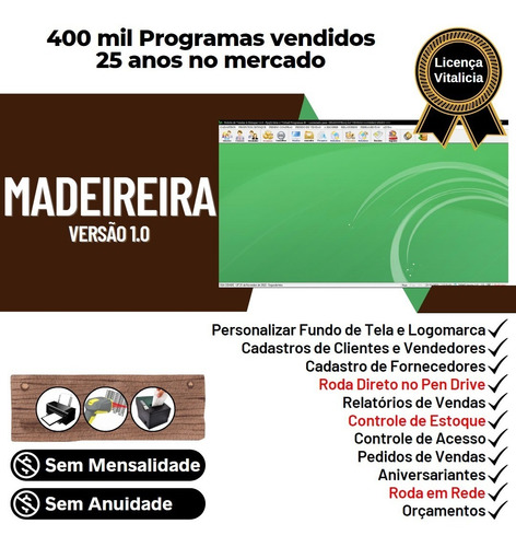 Software Controle De Estoque Para Madeireira Vendas V1.0