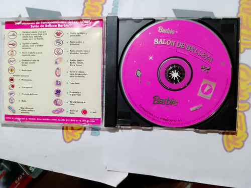 Cd-rom Juego Barbie Salon De Belleza (Usado)