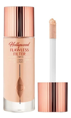 Base Charlotte Tilbury Hollywood Flawless Filter Color 1 Fair - Beige Neutral Para Piel Muy Clara