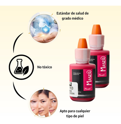 Tinta Para Ceja Microblading Shading Pigmento Maser 5pz