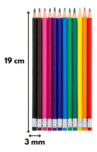 Lápices De Colores Borrables Tonos Intensos Pasteles Neón 40 Colores